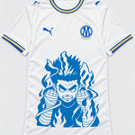 Olympique Marseille White Rock Lee Inner Flame Jersey — Front