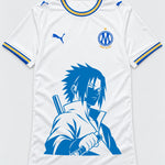 Olympique Marseille White Sasuke Last Uchiha Jersey — Front