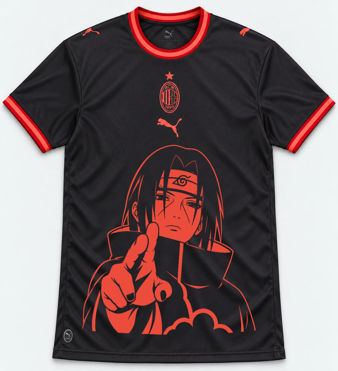 AC Milan Dark Itachi Silent Promise Jersey — Front