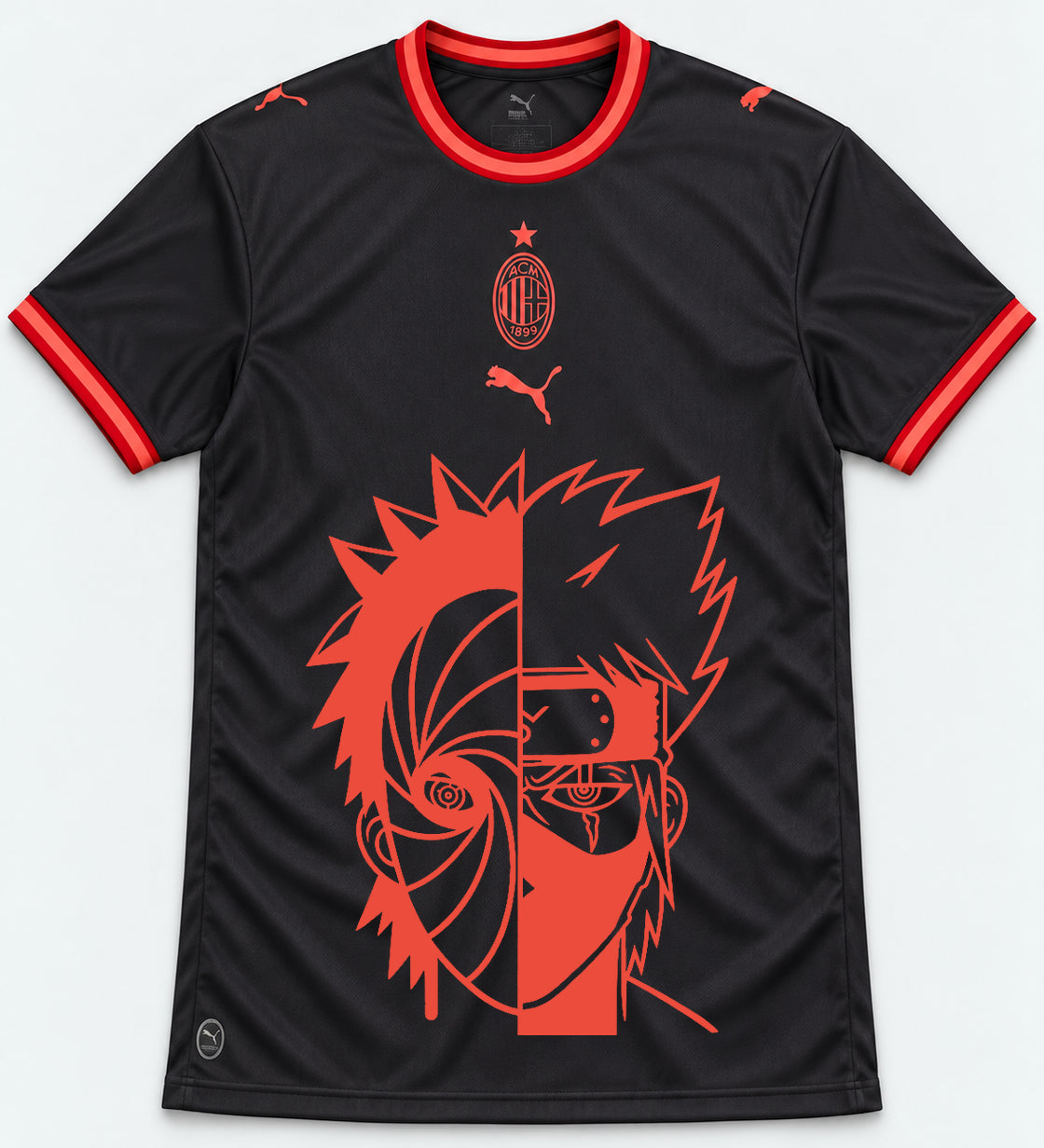 AC Milan Dark Obito Kakashi Shared Destiny Jersey — Front