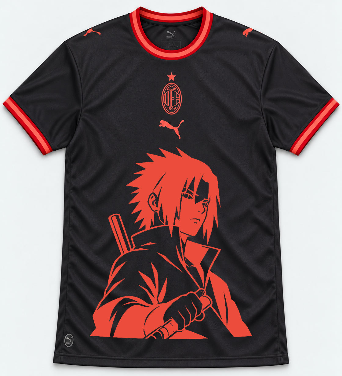 AC Milan Dark Sasuke Last Uchiha Jersey — Front
