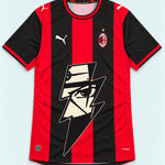 AC Milan Red Kakashi Lightning Eye Jersey — Front