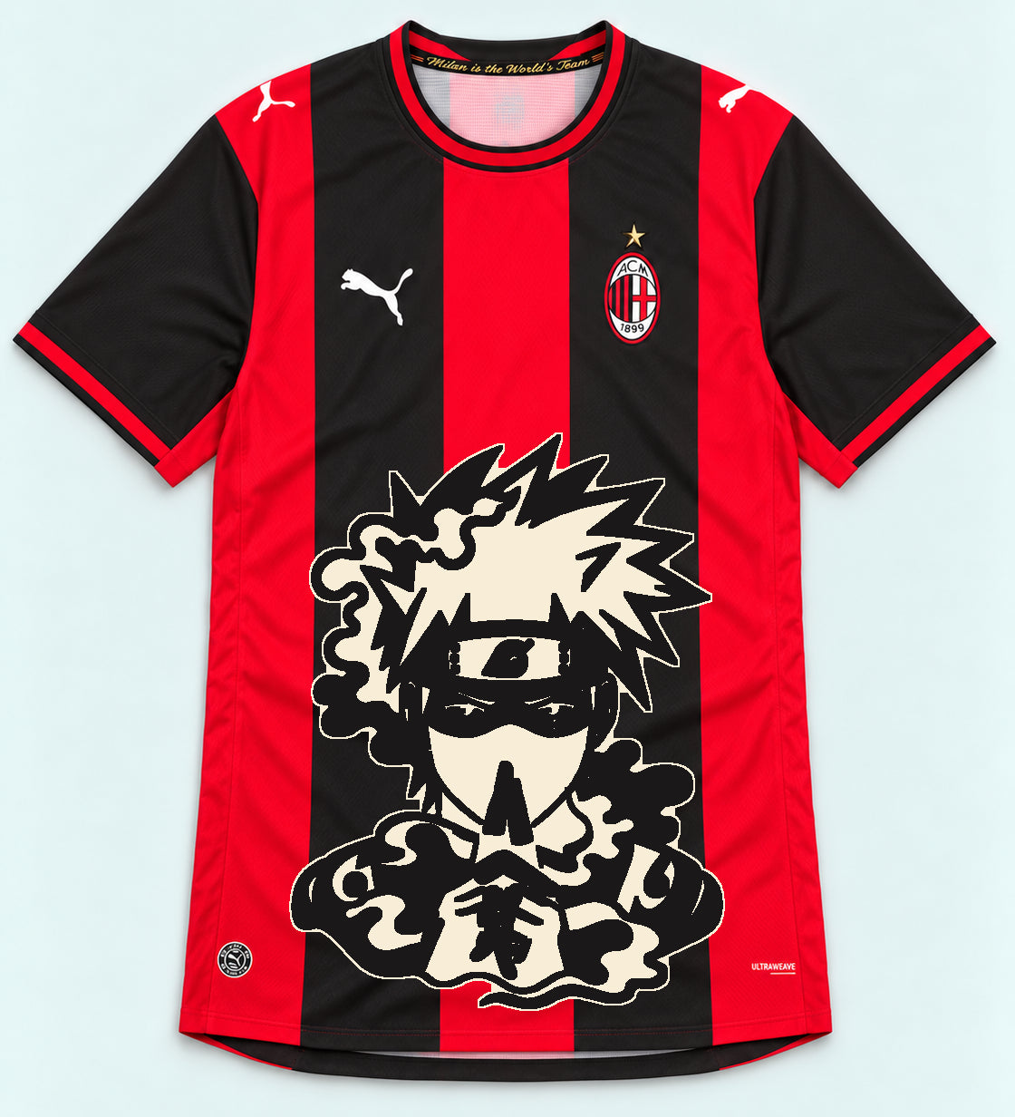 AC Milan Red Kakashi Silent Jutsu Jersey — Front