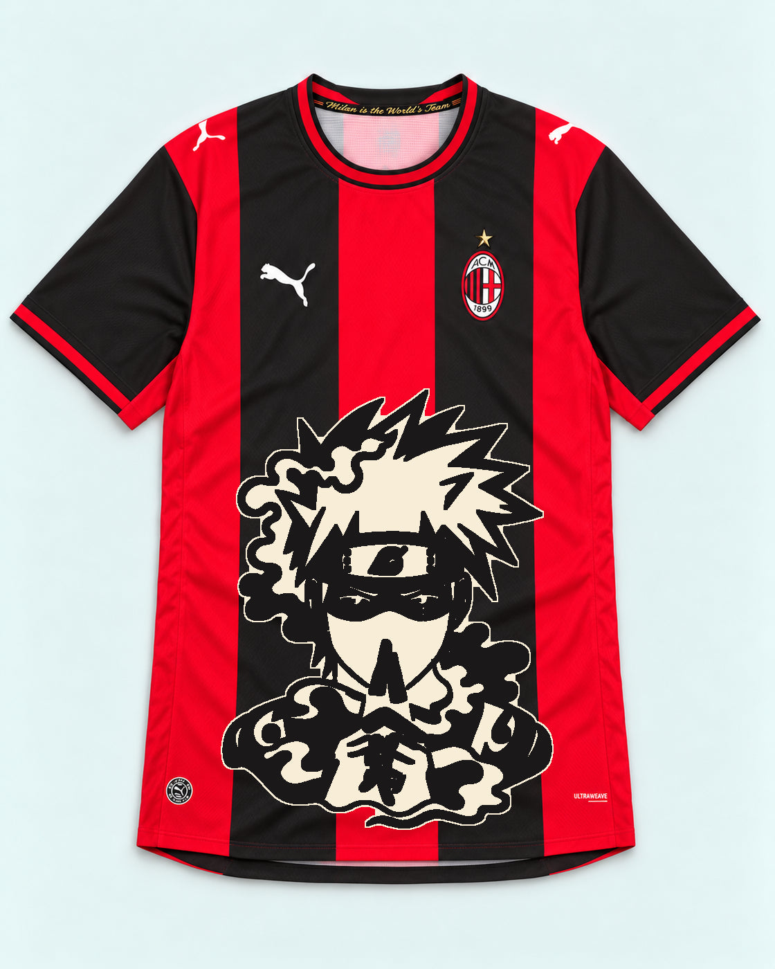 AC Milan Red Kakashi Silent Jutsu Jersey — Front