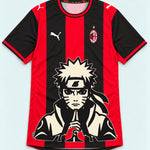 AC Milan Red Naruto Sage Resolve Jersey — Front