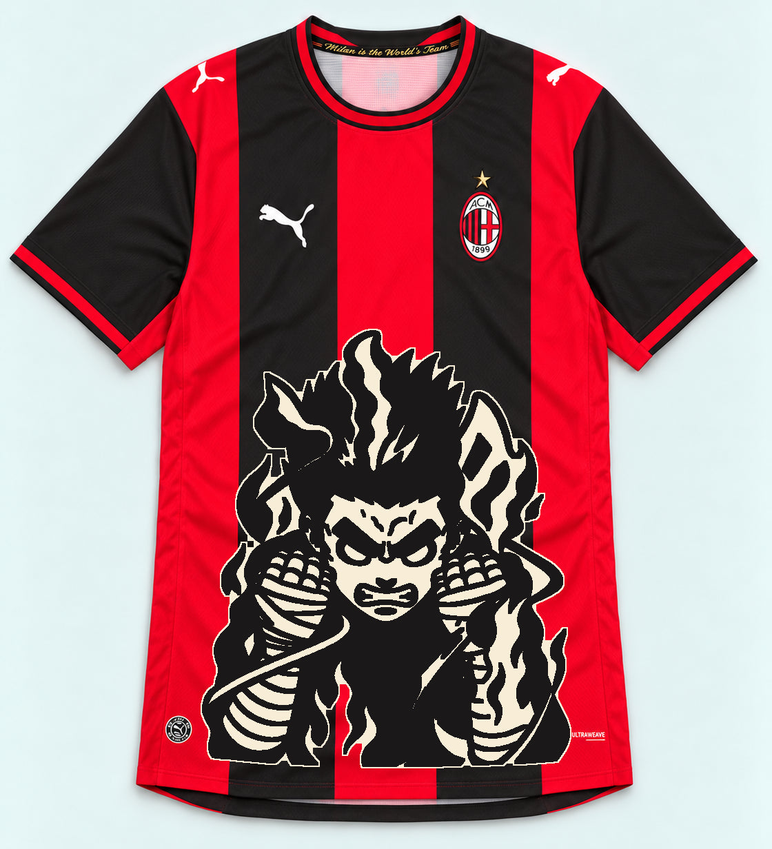 AC Milan Red Rock Lee Inner Flame Jersey — Front