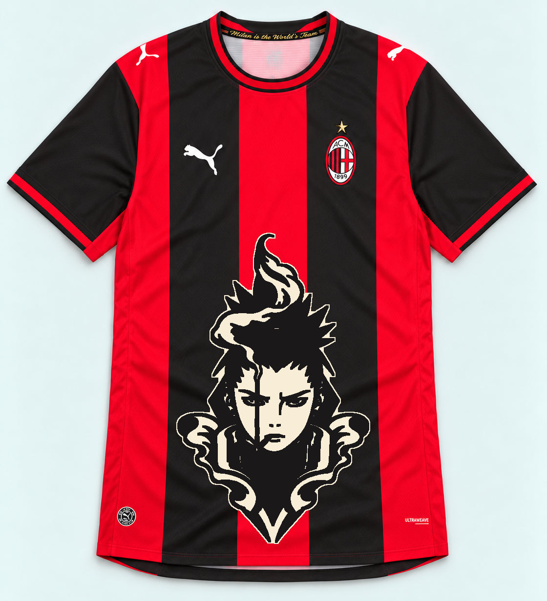 AC Milan Red Shikamaru Shadow Mind Jersey — Front