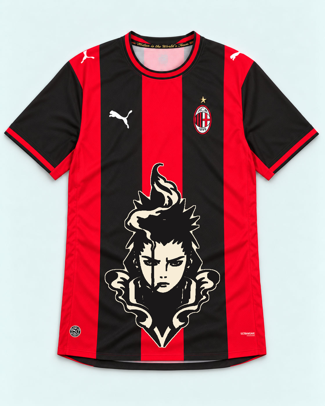 AC Milan Red Shikamaru Shadow Mind Jersey — Front