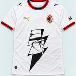 AC Milan White Kakashi Lightning Eye Jersey — Front