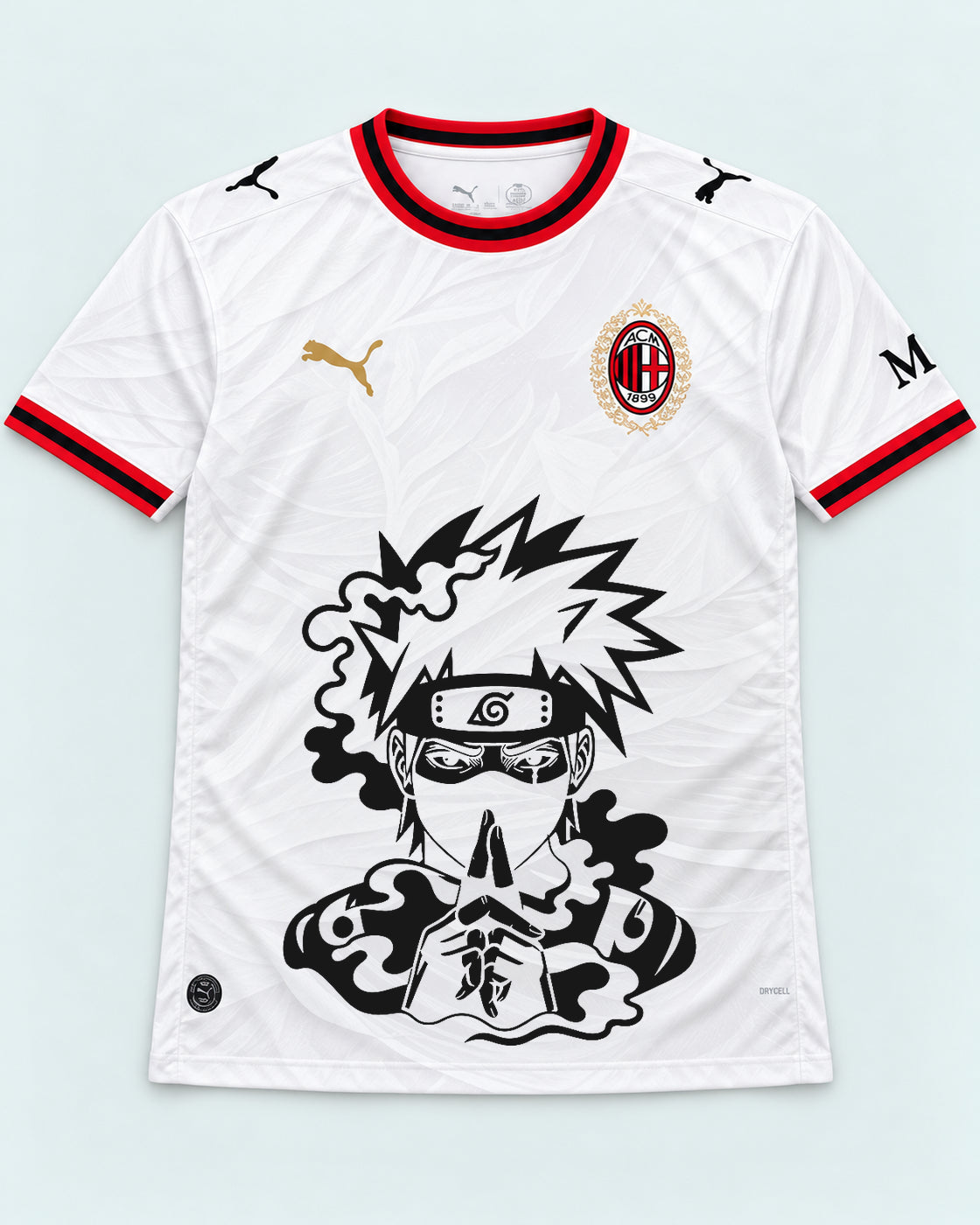 AC Milan White Kakashi Silent Jutsu Jersey — Front