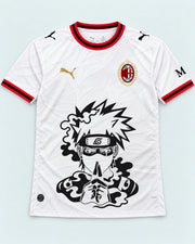 AC Milan White Kakashi Silent Jutsu Jersey — Front