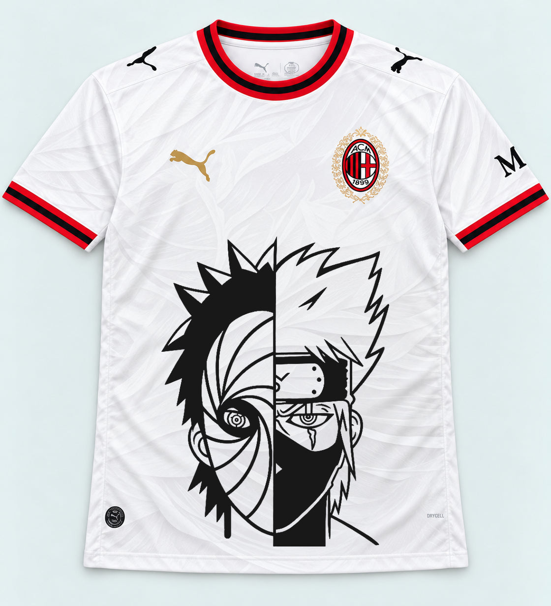 AC Milan White Obito Kakashi Shared Destiny Jersey — Front