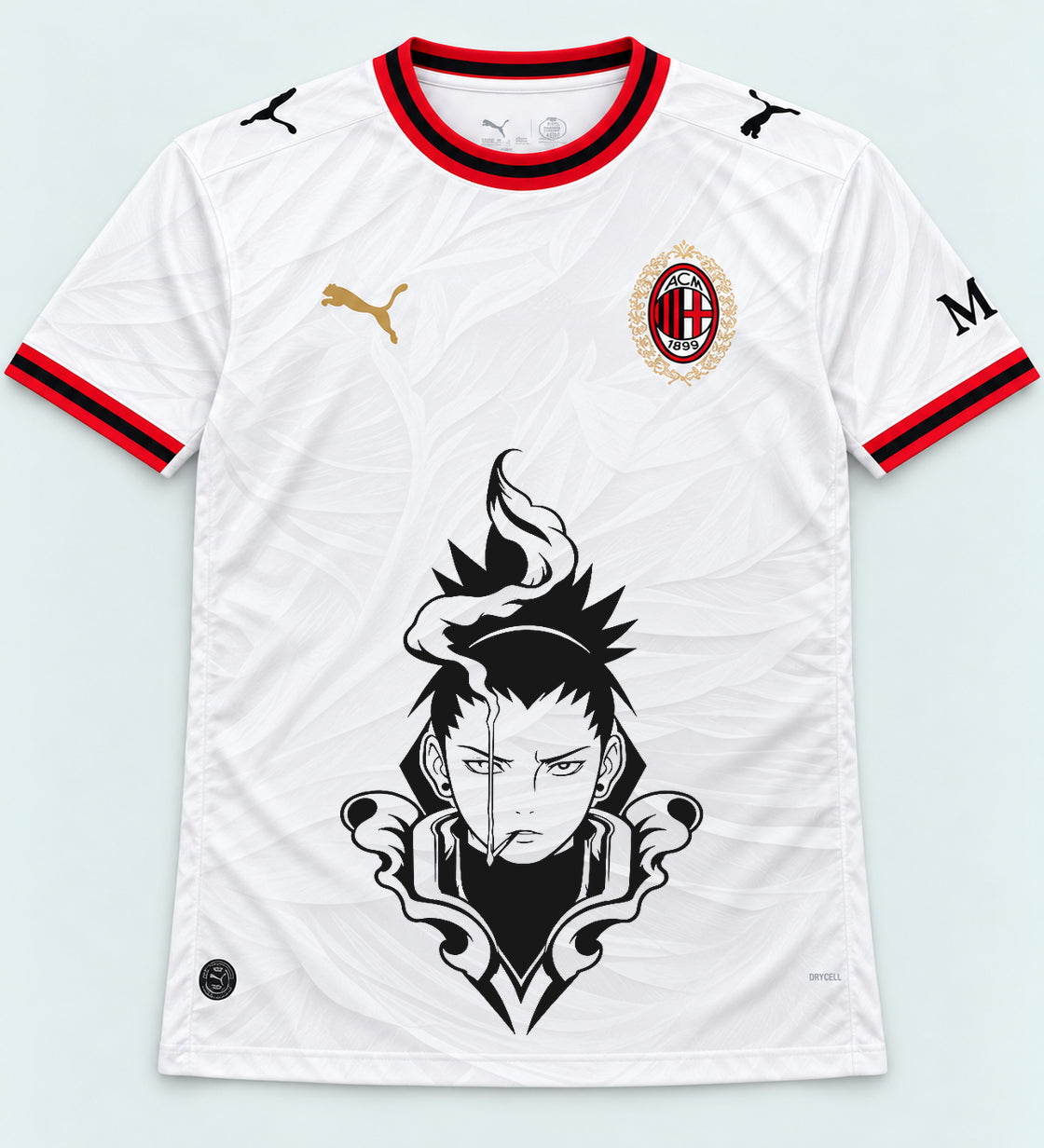 AC Milan White Shikamaru Shadow Mind Jersey — Front