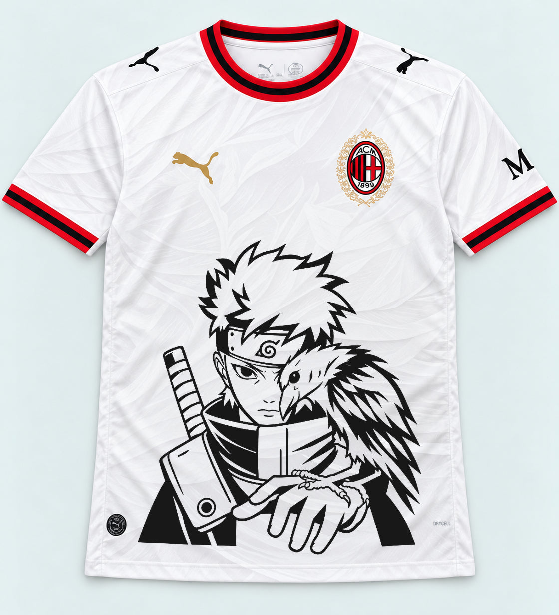 AC Milan White Shisui Raven Oath Jersey — Front