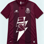 Porto Burgundy Kakashi Lightning Eye Jersey — Front