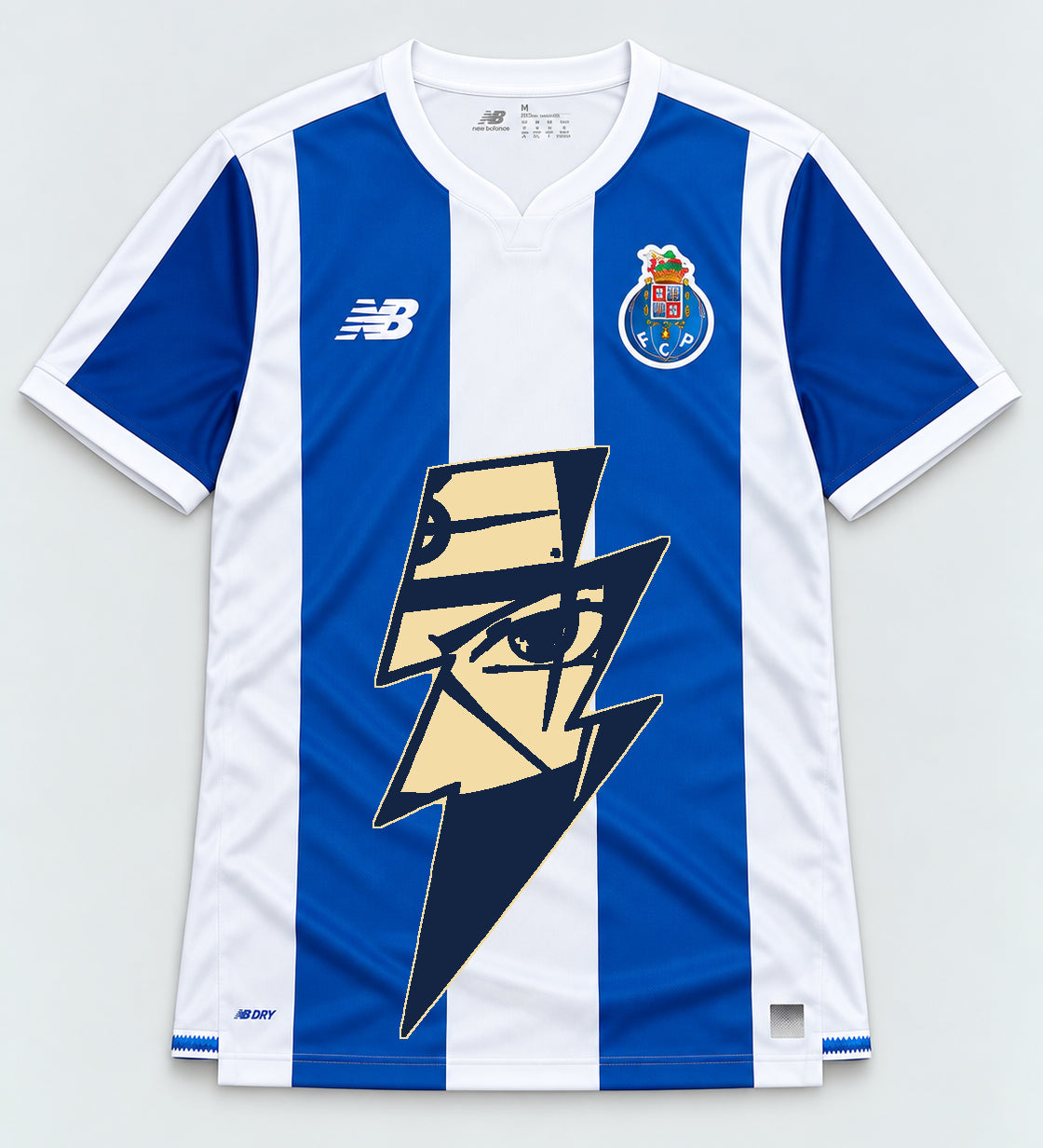 Porto Striped Kakashi Lightning Eye Jersey — Front