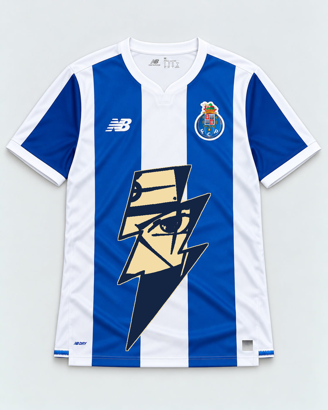 Porto Striped Kakashi Lightning Eye Jersey — Front
