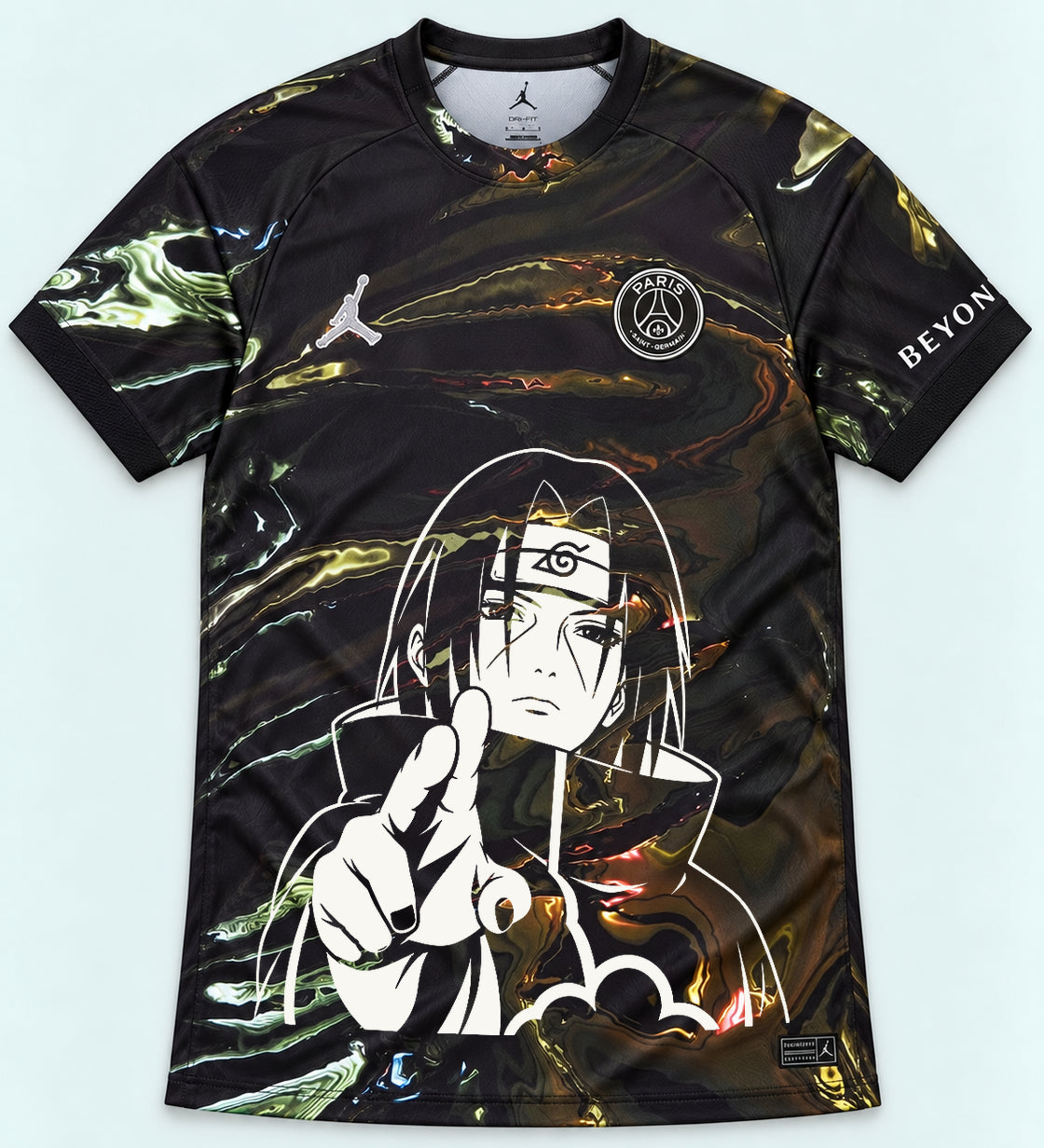 PSG Black Itachi Silent Promise Jersey — Front
