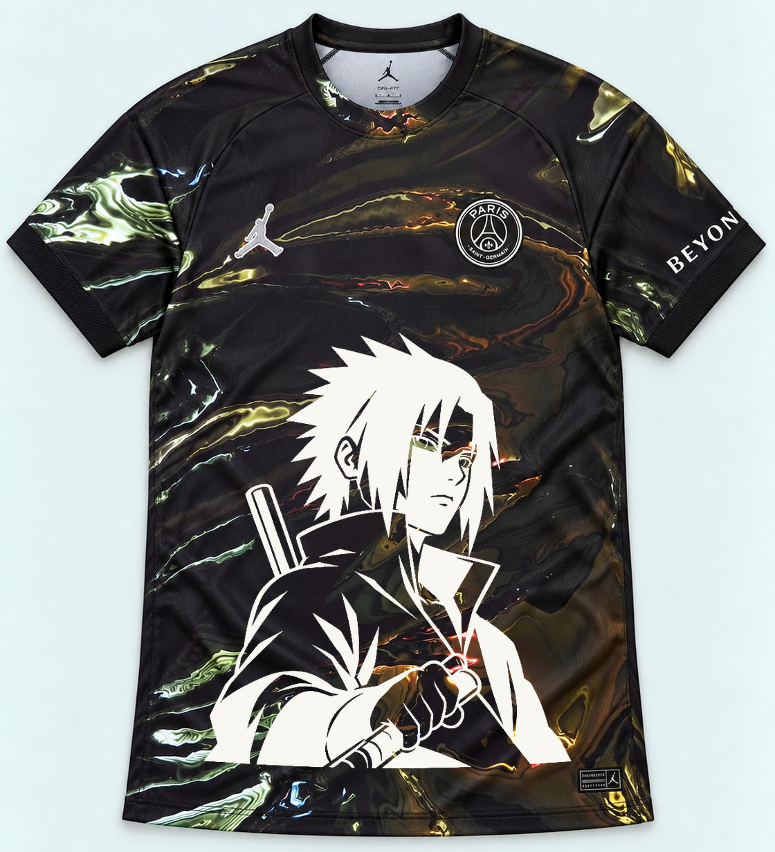 PSG Black Sasuke Last Uchiha Jersey — Front