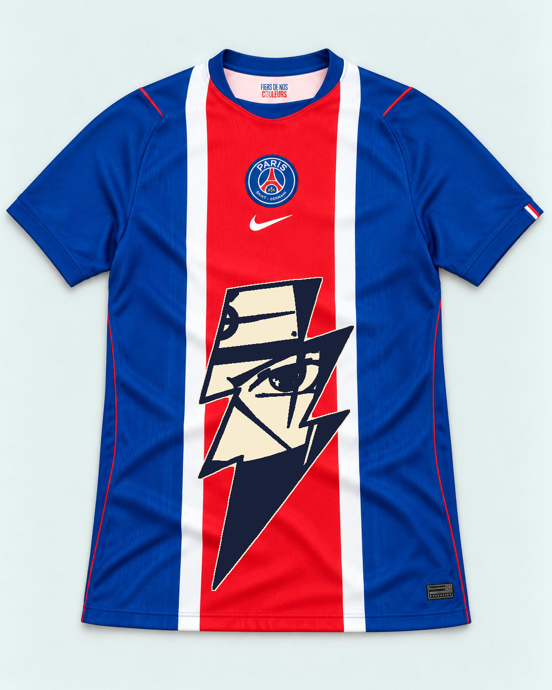 PSG Blue Kakashi Lightning Eye Jersey — Front