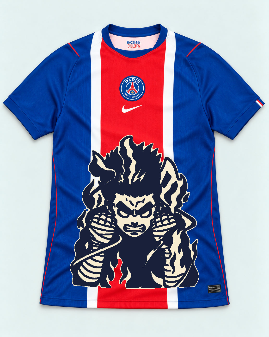 PSG Blue Rock Lee Inner Flame Jersey — Front
