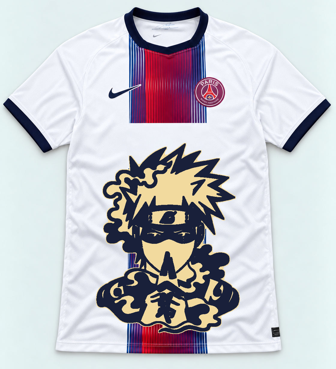 PSG White Kakashi Silent Jutsu Jersey — Front