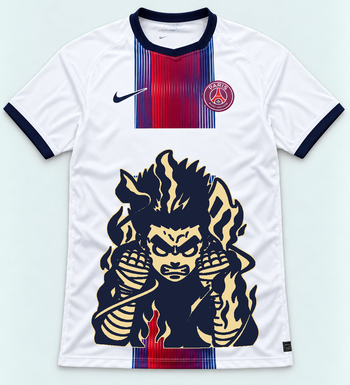 PSG White Rock Lee Inner Flame Jersey — Front