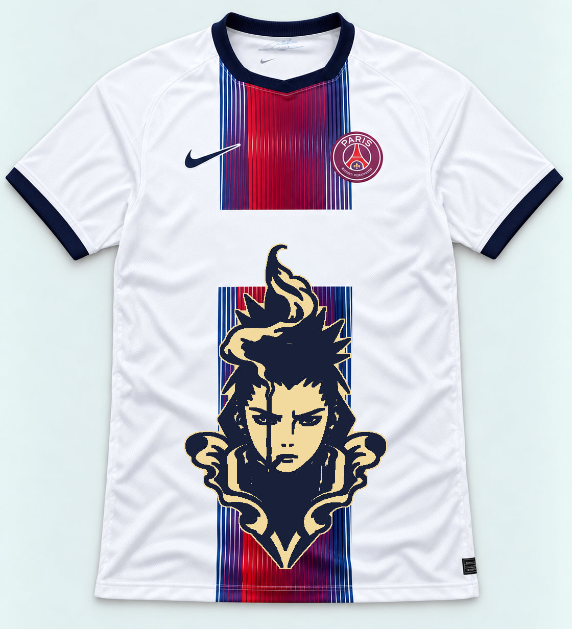 PSG White Shikamaru Shadow Mind Jersey — Front