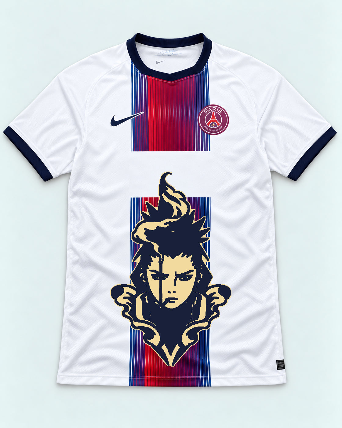 PSG White Shikamaru Shadow Mind Jersey — Front