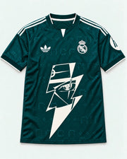 Real Madrid Away Kakashi Lightning Eye Jersey — Front