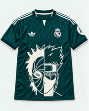 Real Madrid Away Obito Kakashi Shared Destiny Jersey — Front
