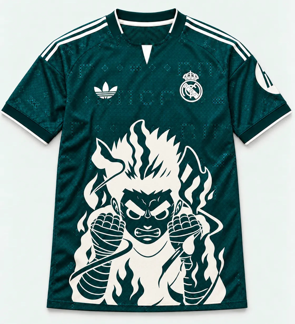 Real Madrid Away Rock Lee Inner Flame Jersey — Front