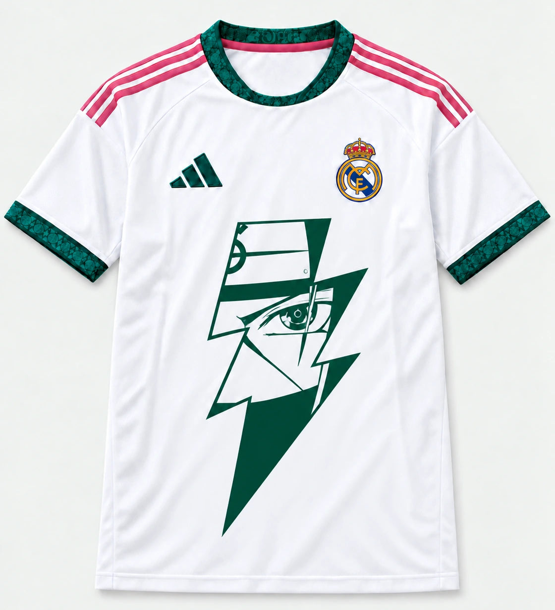 Real Madrid Home Kakashi Lightning Eye Jersey — Front