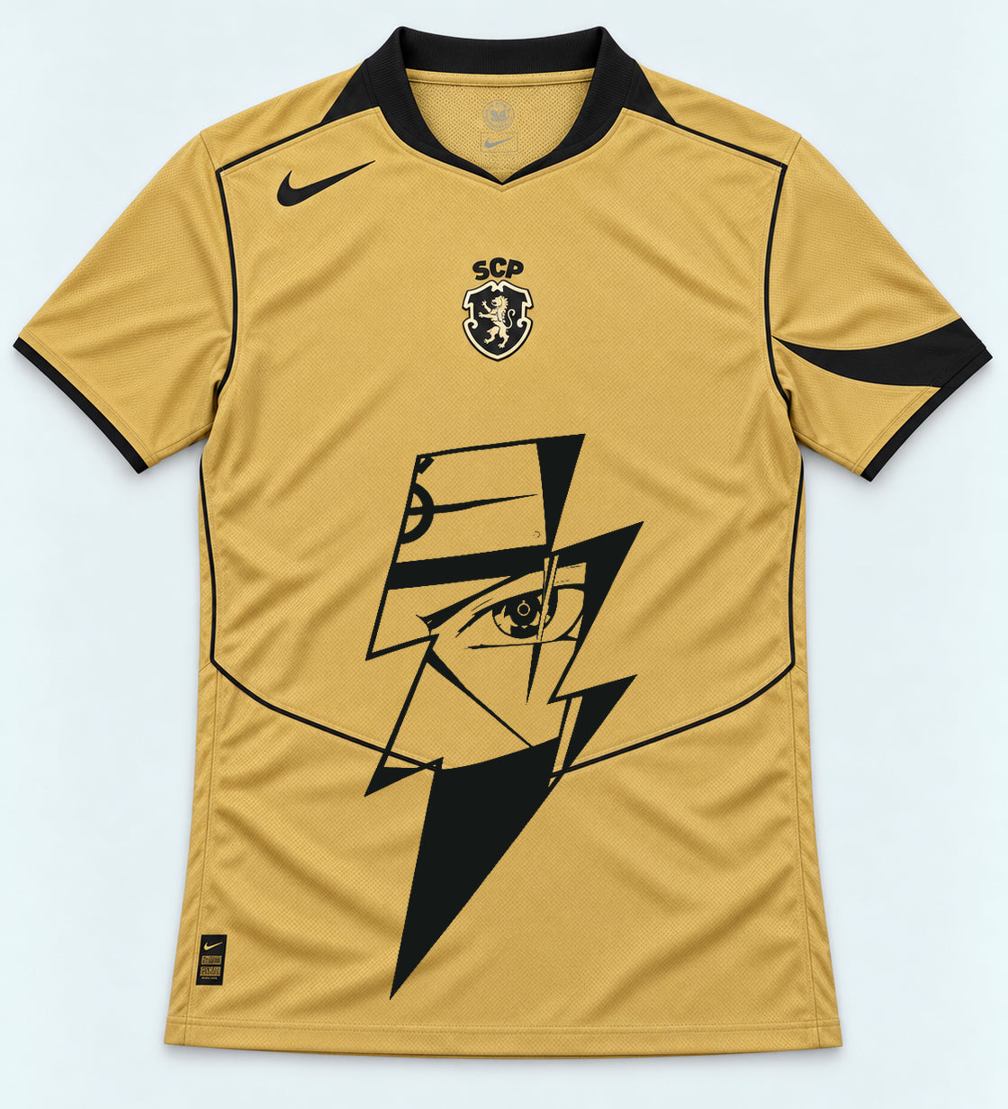 Sporting Gold Kakashi Lightning Eye Jersey — Front