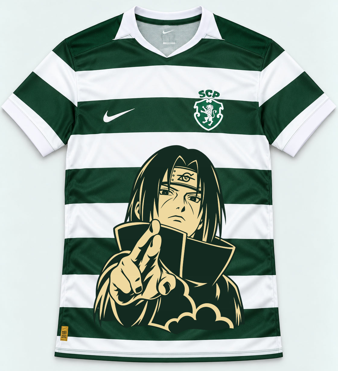 Sporting Green Itachi Silent Promise Jersey — Front